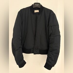 Aritzia TNA Classic Black Bomber Jacket